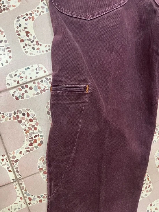 Marithe Francois Girbaud Plum-Colored Denim Jeans - Picture 4 of 8